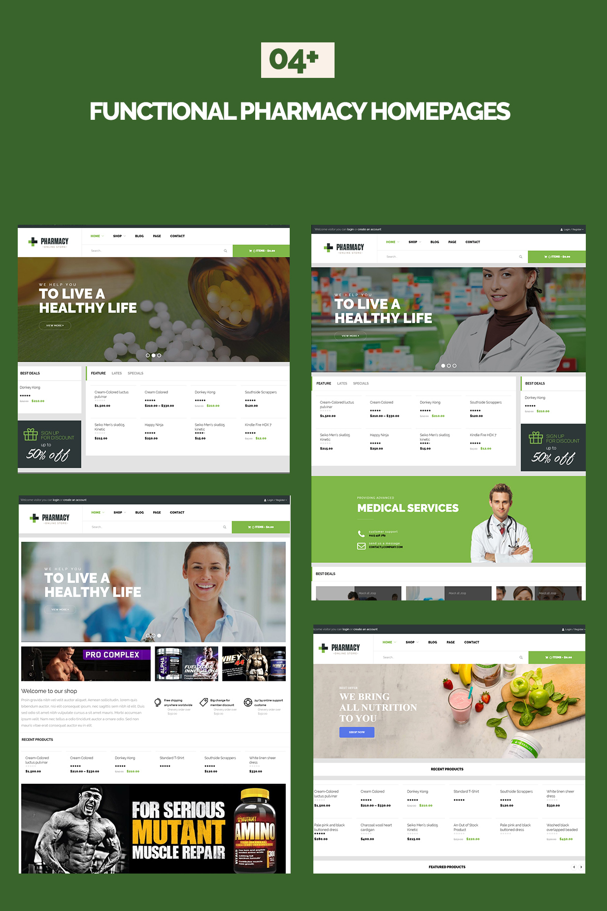 Pharmacy v4.2.0 - WooCommerce WordPress 响应式主题插图(1)