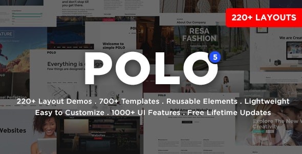 Polo v6.1.1 - 响应式多用途 HTML5 模板插图