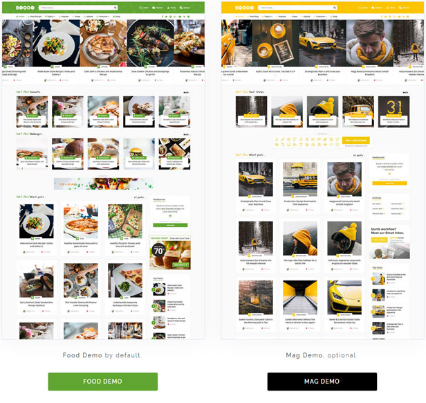 Boodo WP v3.0 - 食品和杂志店 WordPress 主题插图(1)