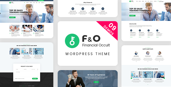F&O v1.2.3 - WordPress 财务顾问主题插图
