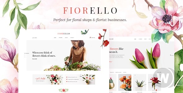 Fiorello v1.5 -  WordPress花店主题插图