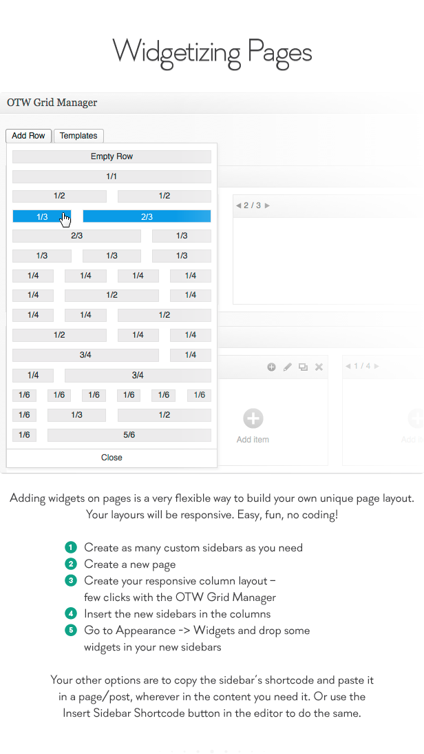 Sidebar & Widget Manager for WordPress v4.7（已汉化） - WordPress侧边栏和小部件管理插件插图(1)