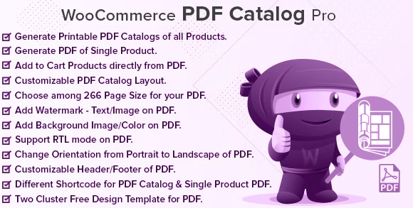 WooCommerce PDF Catalog Pro v2.3.0破解版（已汉化） -  WooCommerce PDF目录专业版插图