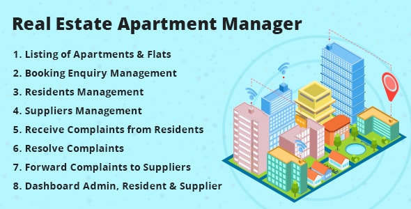 Real Estate Apartment Manager v1.4 - WordPress 房地产公寓管理插件插图