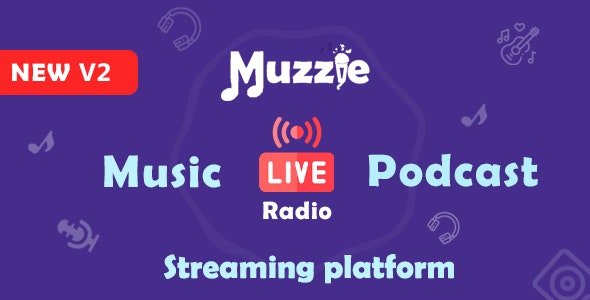 Muzzie v3.5 - 音乐、播客和直播平台插图