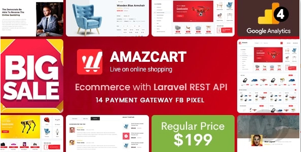 AmazCart v4.3（已汉化） - Laravel 电子商务系统 CMS