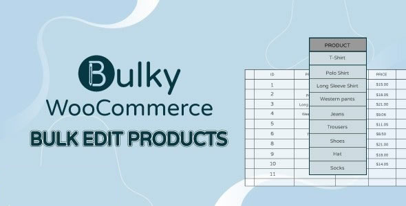 Bulky v1.3.1（已汉化） - WooCommerce 批量编辑产品、订单、优惠券插件