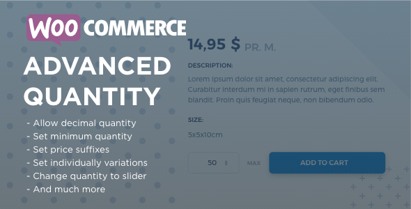WooCommerce Advanced Quantity v3.0.6（已汉化） - WooCommerce 高级数量插件