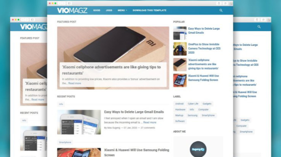 Viomagz v4.8.0 - Blogger 响应式高级博客模板