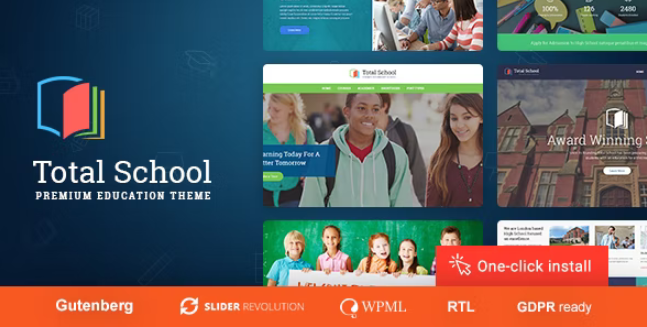 Total School v1.1.3 - LMS 和教育 WordPress 主题