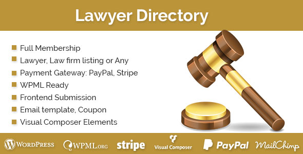 Lawyer Directory v1.3.1 - WordPress律师目录插件