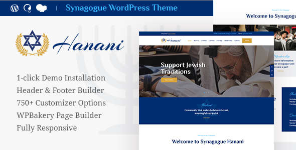 Hanani v1.2.3 -  WordPress 教堂主题