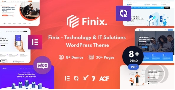 Finix v1.6 - 技术和 IT 解决方案 WordPress 主题