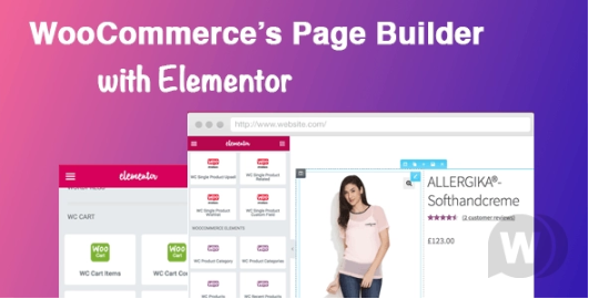 WooCommerce shortcodes & Custom Product page with Elementor v1.2.6 - 添加 WooCommerce 短代码并使用Elementor插件插图