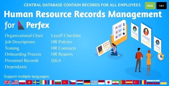 HR Records for Perfex CRM v1.0.7 - 人力资源记录系统