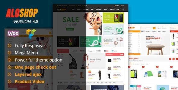 Alo Shop v5.2 - WordPress 大型市场响应式 WooCommerce 主题