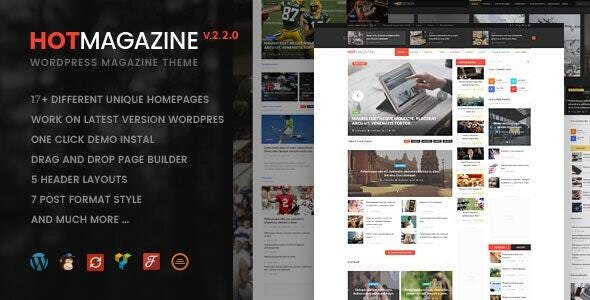 Hotmagazine v2.4 - WordPress 新闻杂志主题