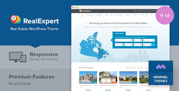 Real Expert v1.7.6 - WordPress 房地产主题