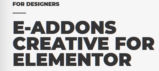 e-Addons Creative v2.3.3 + v3.1.0.1 - e-Addons for Elementor core