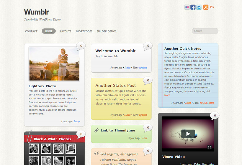 Themify Wumblr v5.5.8 - WordPress 主题