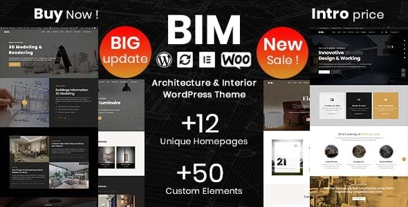 BIM v1.3.1 - 建筑与室内设计 Elementor WordPress 主题