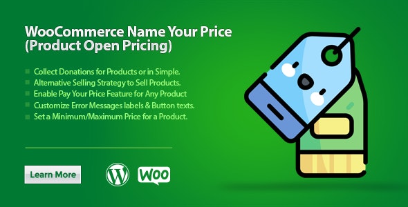 WooCommerce Name Your Price (Product Open Pricing) v2.1.1 - 产品公开定价插件