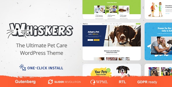 Whiskers v1.1.4 - WordPress 宠物店主题