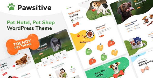 Pawsitive v1.2.2 - WordPress 宠物店主题插图