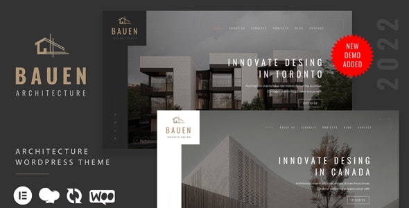 BAUEN v9.0 - WordPress 建筑和室内设计主题插图