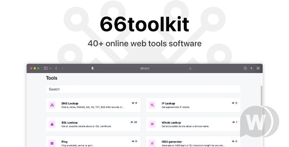 66toolkit v27.0.0（已汉化） - 终极 Web 工具系统 (SAAS)