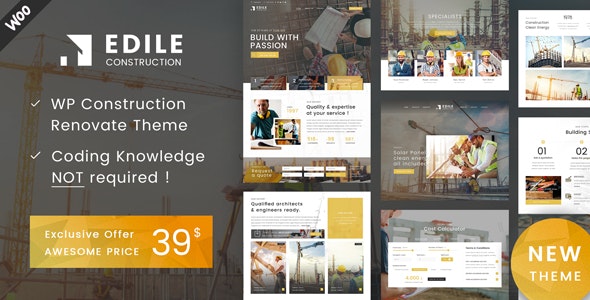 Construction Edile v1.9 - WordPress建设主题