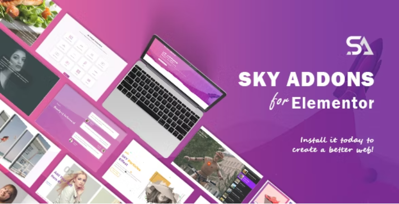 Sky Addons v2.0.4 - 适用于 Elementor Page Builder WordPress 插件