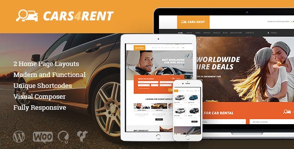 Cars4Rent v1.4.1 - WordPress 汽车租赁和出租车服务主题