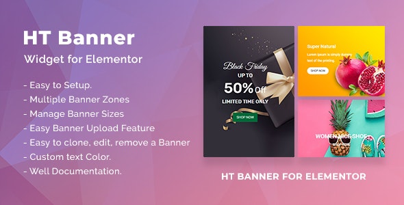 HT Banner for Elementor v1.0.5插图