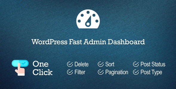 WordPress Fast Admin Dashboard v5.0插图