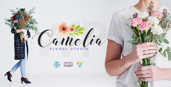 Camelia v1.2.9 - WordPress 花卉工作室主题插图