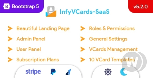 InfyVCards-SaaS v6.6.0 - 多用户数字名片生成器 SaaS - VCards插图