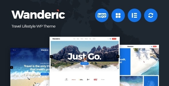 Wanderic v1.0.3 - WordPress 旅游博客主题插图