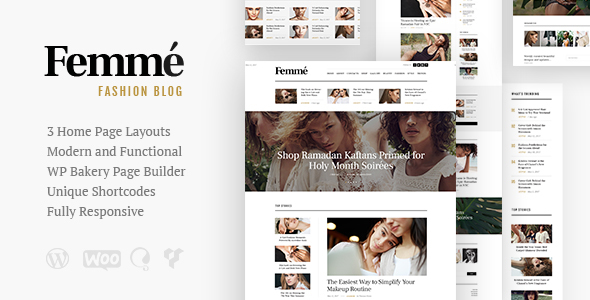 Femme v1.3.4 - WordPress 在线杂志和时尚博客主题插图