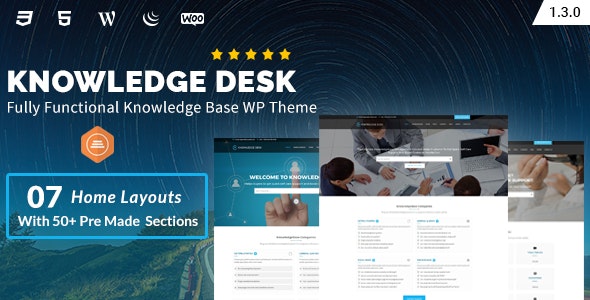 Knowledgedesk v1.3.8 - WordPress 知识库主题插图