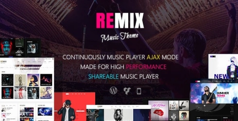 Remix Music v3.9.10 - WordPress 音乐网站模板插图