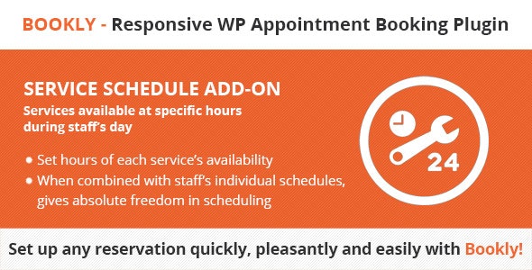 Bookly Service Schedule (Add-on) v3.5插图