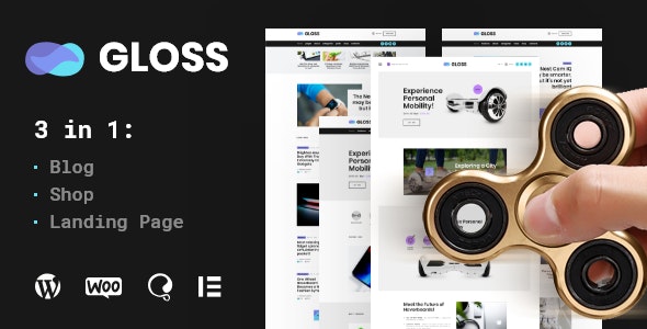 Gloss v1.0.6 - WordPress 博客主题 + 商店