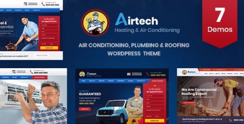 Airtech v3.4 - Plumber HVAC and Repair 主题