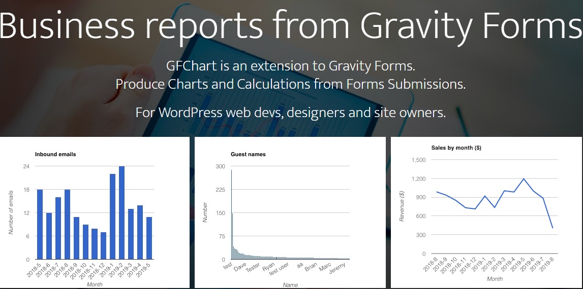 GFChart v2.2.2 - Business reports from Gravity Forms