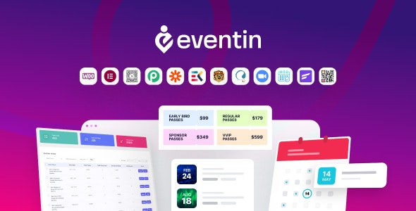 Eventin Pro  v3.3.41 - WooCommerce 的活动管理器和门票销售插件