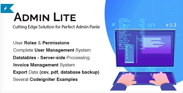 Admin Lite v4.0 - PHP 管理面板 + CRUD