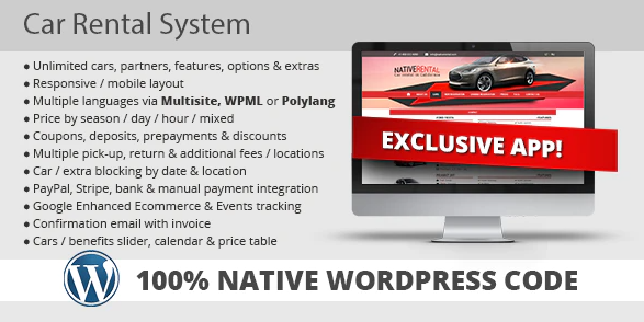 Car Rental System (Native WordPress Plugin) CRS v5.0.7插图