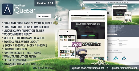 Quasar v4.7 - 带有 Animation Builder的最佳 WordPress 主题插图