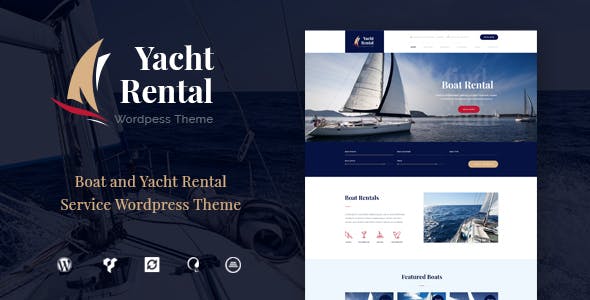 Yacht and Boat Rental Service v1.2.5 - WordPress 游艇和船只租赁服务主题插图